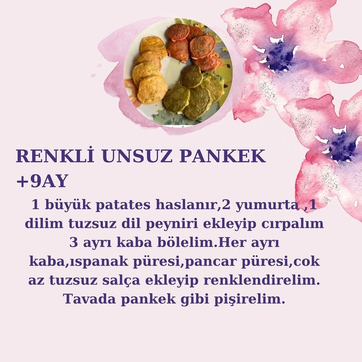 Renkli Unsuz Pankek (+9 ay)