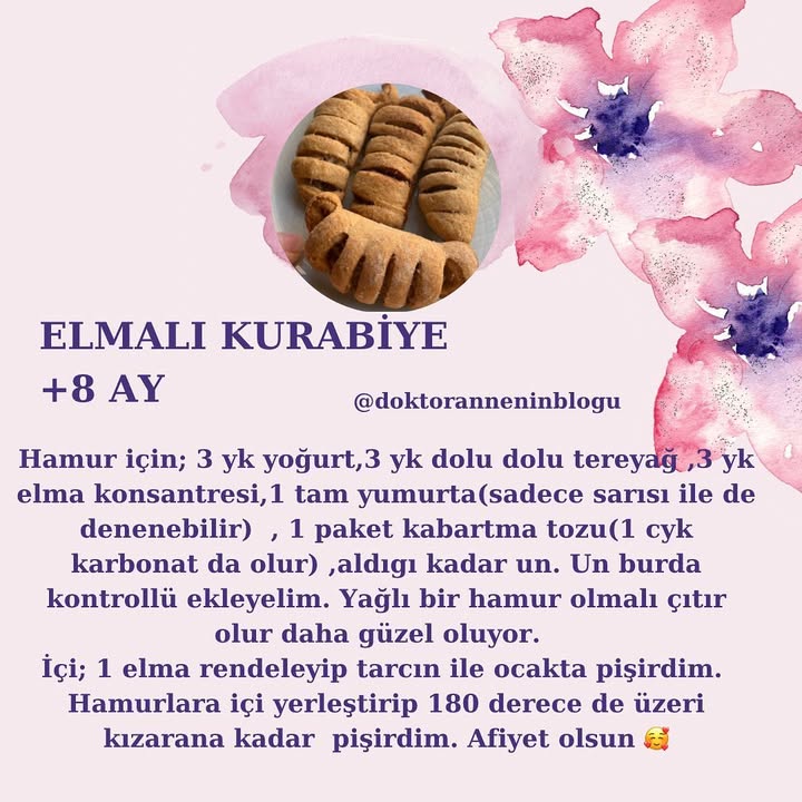 Elmalı Kurabiye (+8 ay)