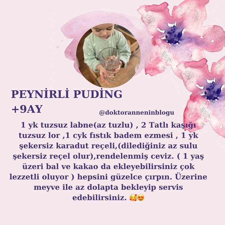 Peynirli Puding (+9 ay)