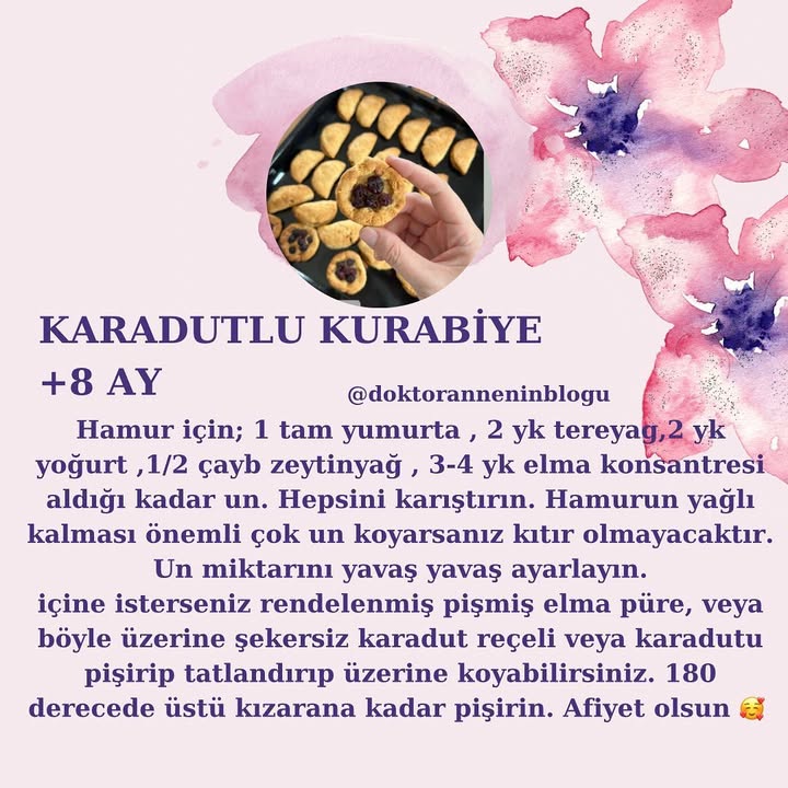 Karadutlu Kurabiye (+8 ay)