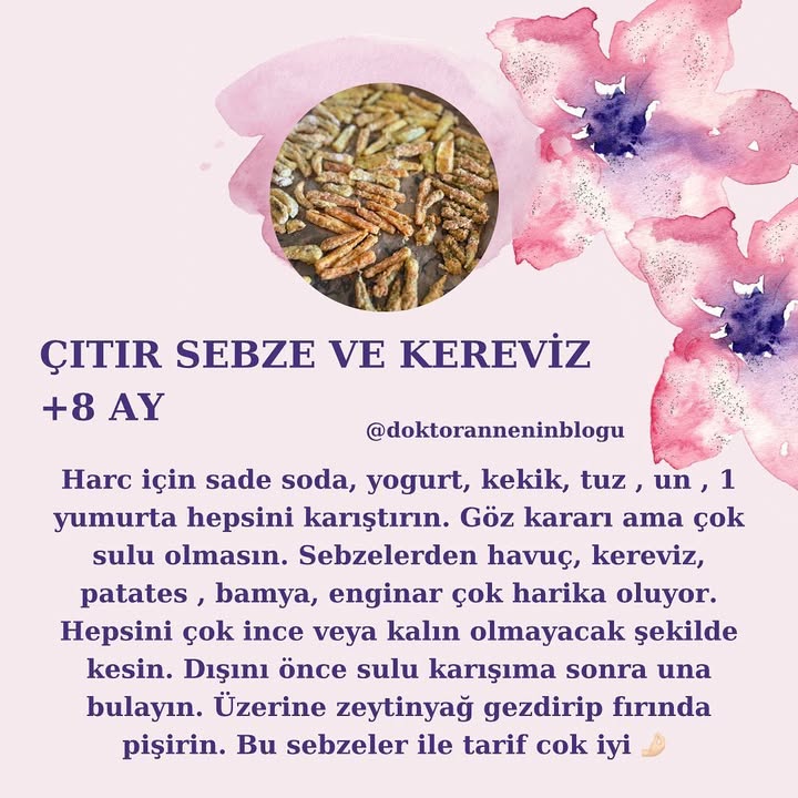 Çıtır Sebze ve Kereviz (+8 ay)