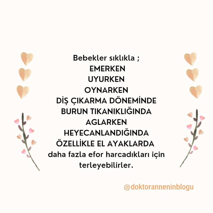 Bebeğimin başı çok terliyor, neden?